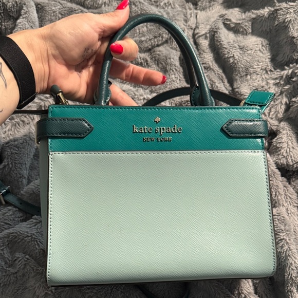 Kate Spade Teal and Mint Satchel - Picture 6 of 6